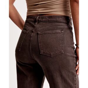 Abercrombie & Fitch 90s Straight Ultra High Rise Curve Love Jeans | Size 8